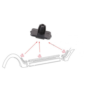 příchytka VW Golf 1 Cabrio clip držák na prahy Karmann 155853139