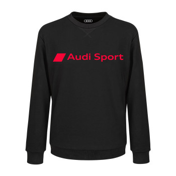 mikina Audi černá barva s logem Audi Sport